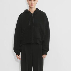 Extra Fleece Boyfriend Boxy Zip-up Hoodie